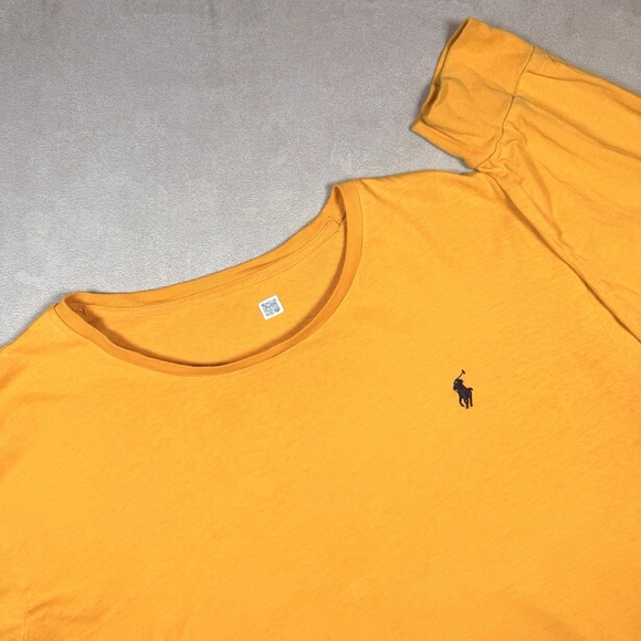 Polo Ralph Lauren Other - Polo Ralph Lauren T Shirt Men's Yellow Pony Logo Crewneck Cotton Tee Long Sleeve